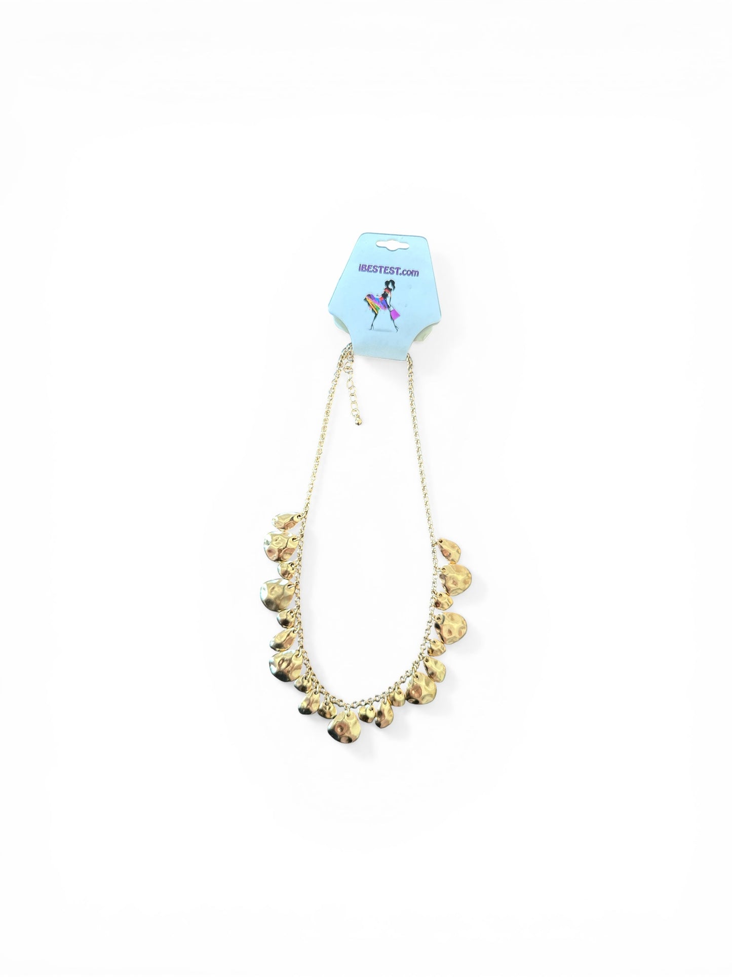 HAMMERED METAL NECKLACE - iBESTEST.com