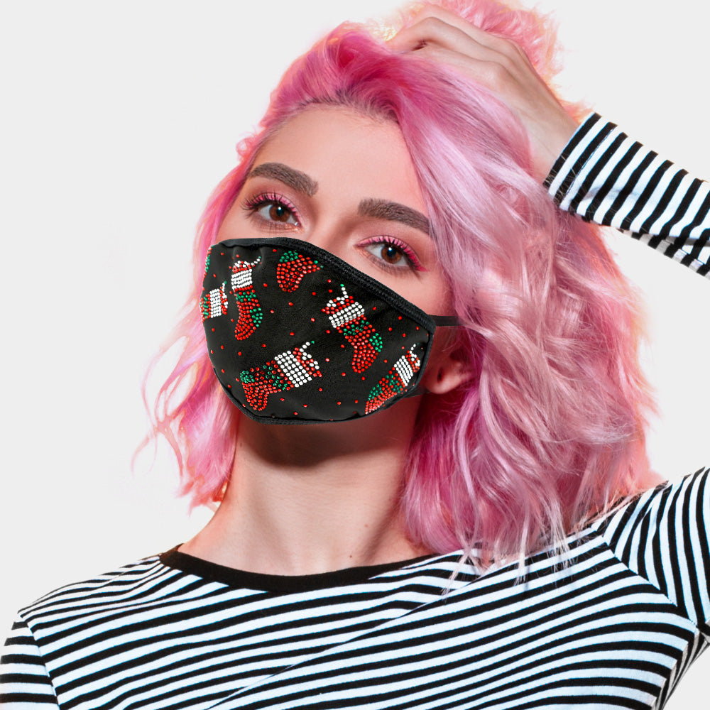 Christmas Bling Mask - iBESTEST.com