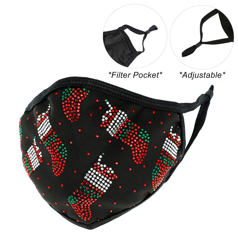 Christmas Bling Mask - iBESTEST.com