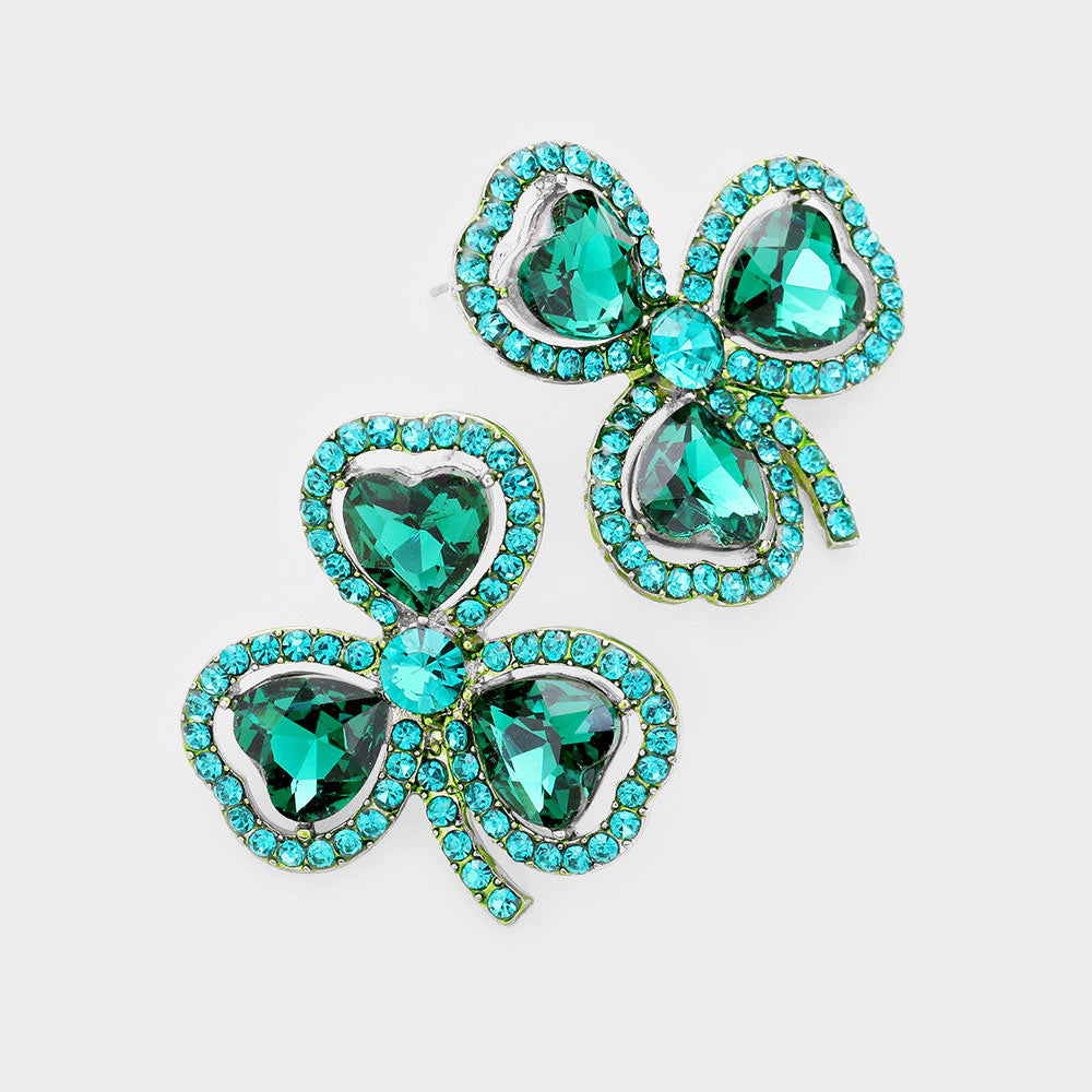 Clover Bling Studs - iBESTEST.com