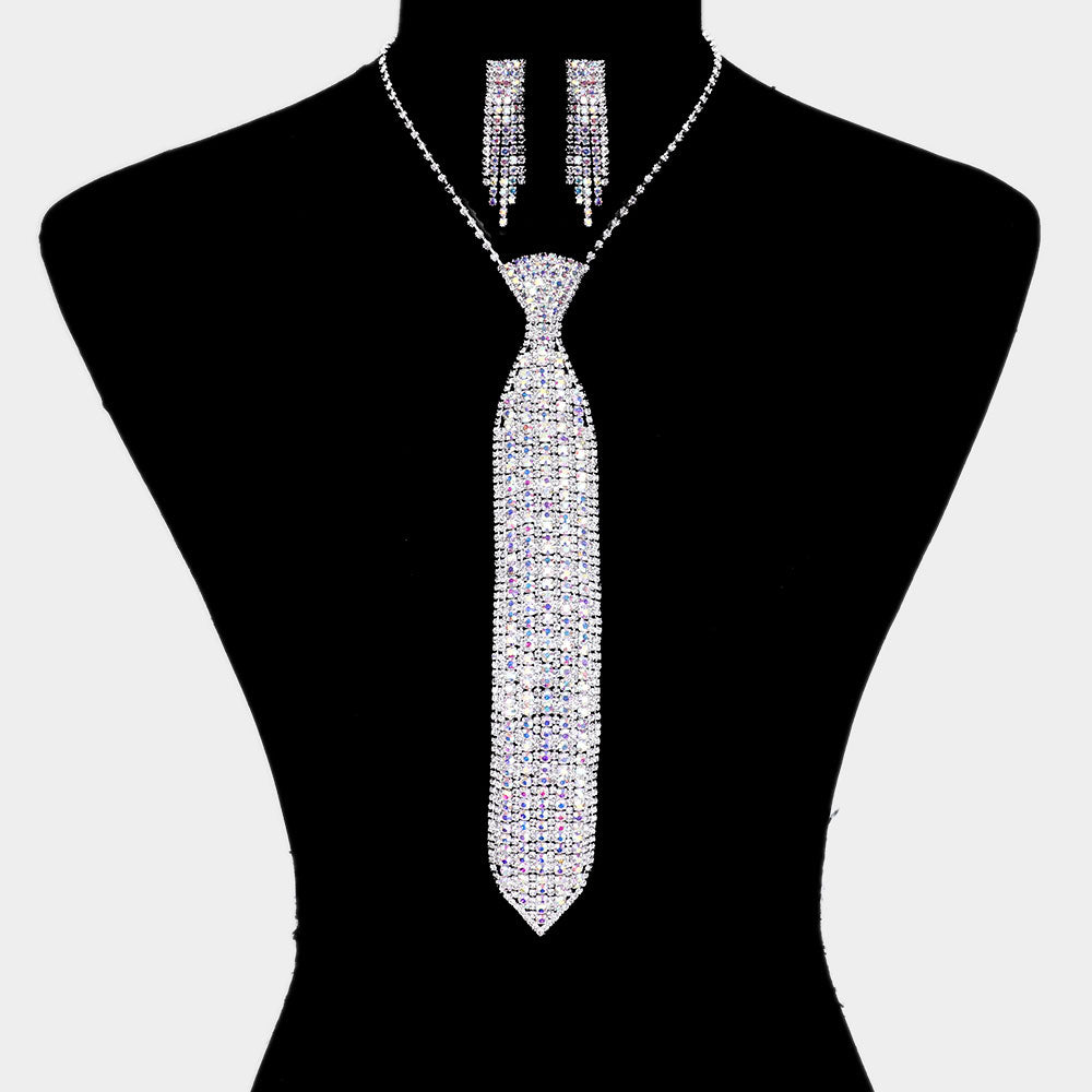 Crystal Tie Necklace - iBESTEST.com