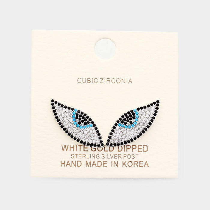 Evil Toon Eye Stud Earrings - iBESTEST.com