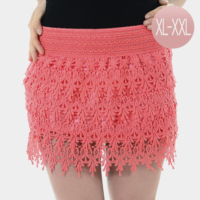 Lace Layered Shorts - iBESTEST.com