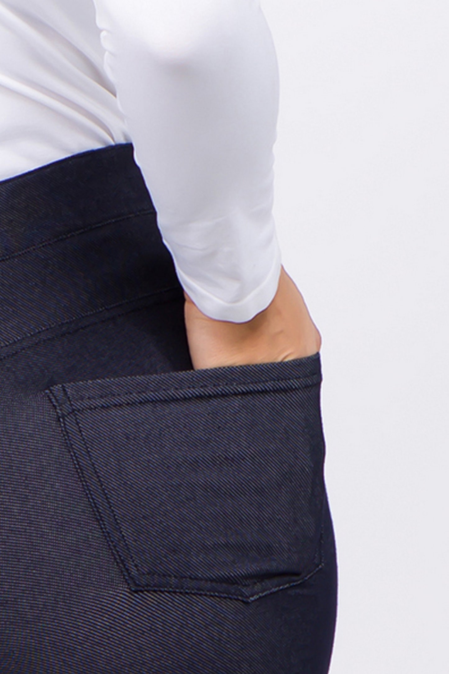 Plus Navy Flare Jeggings