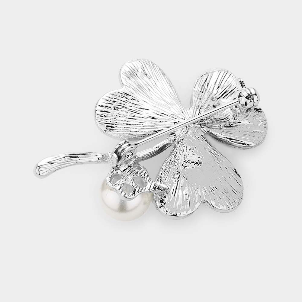 Pearl Clover Brooch - iBESTEST.com