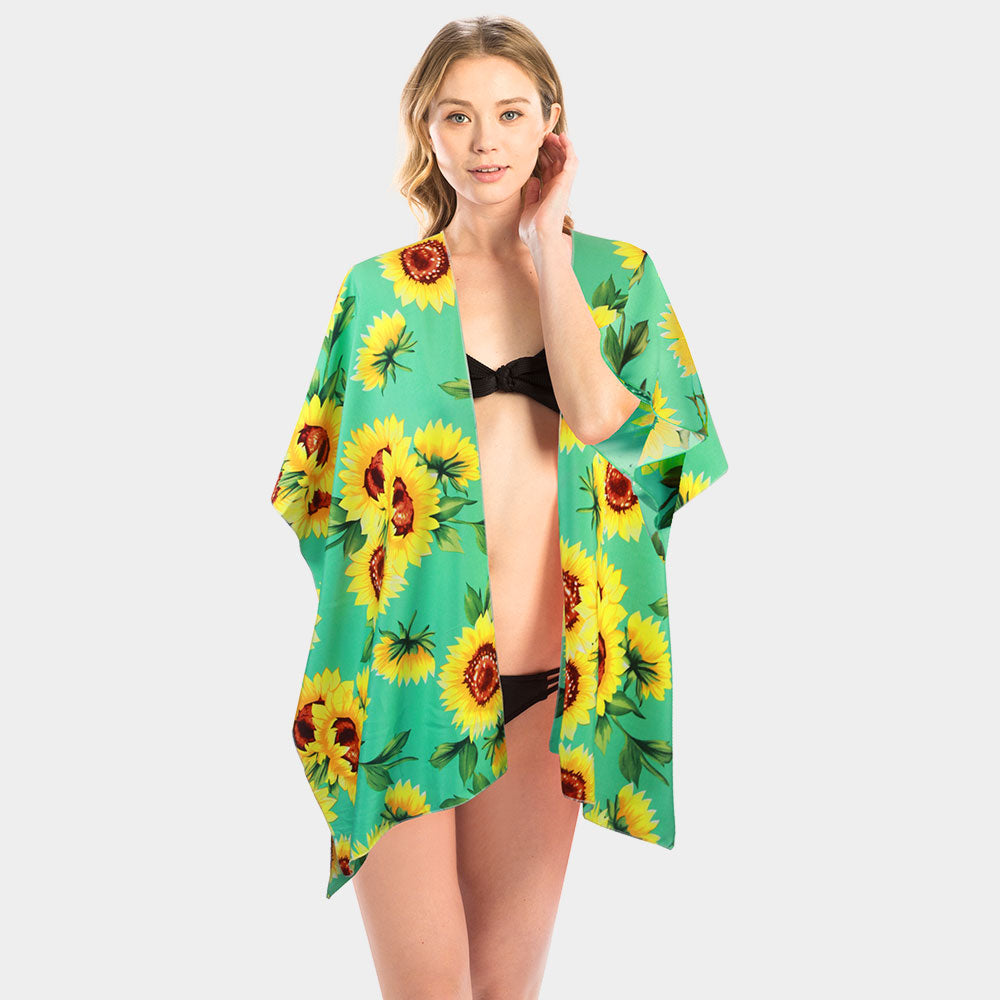 Sunflower Kimono Poncho - iBESTEST.com