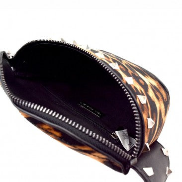 Studded Animal Print Waist Bag - iBESTEST.com