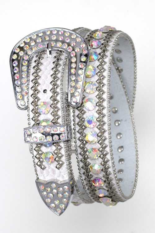 Crystal Studded Belt - iBESTEST.com