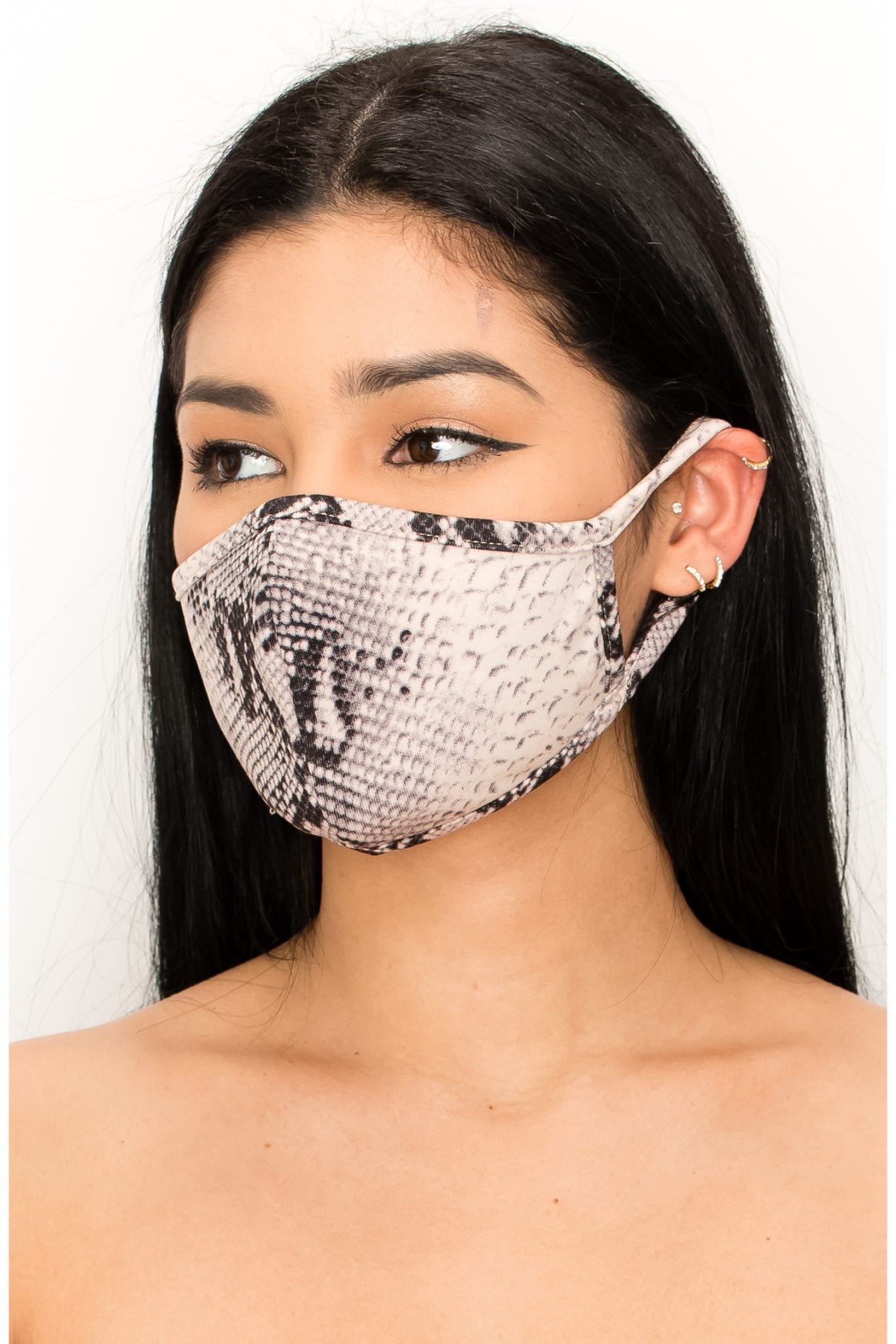 Snake Print Dress & Mask Set - iBESTEST.com