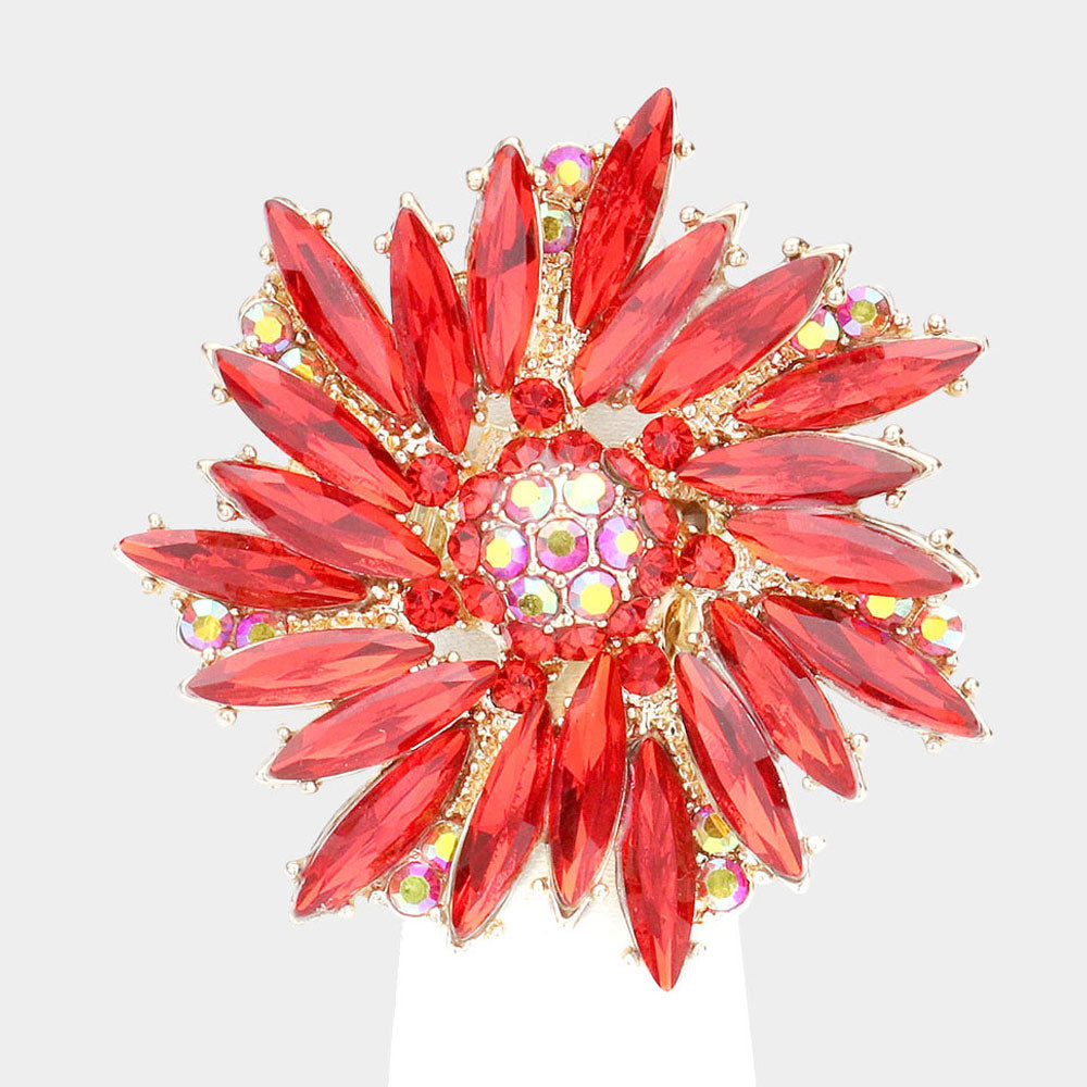 Marquise Flower Ring