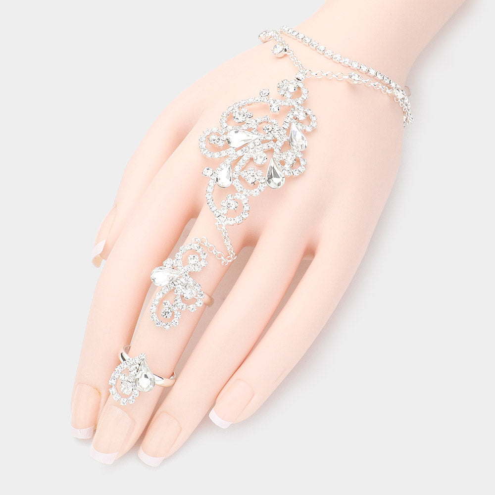 Teardrop Stone Handchain - iBESTEST.com