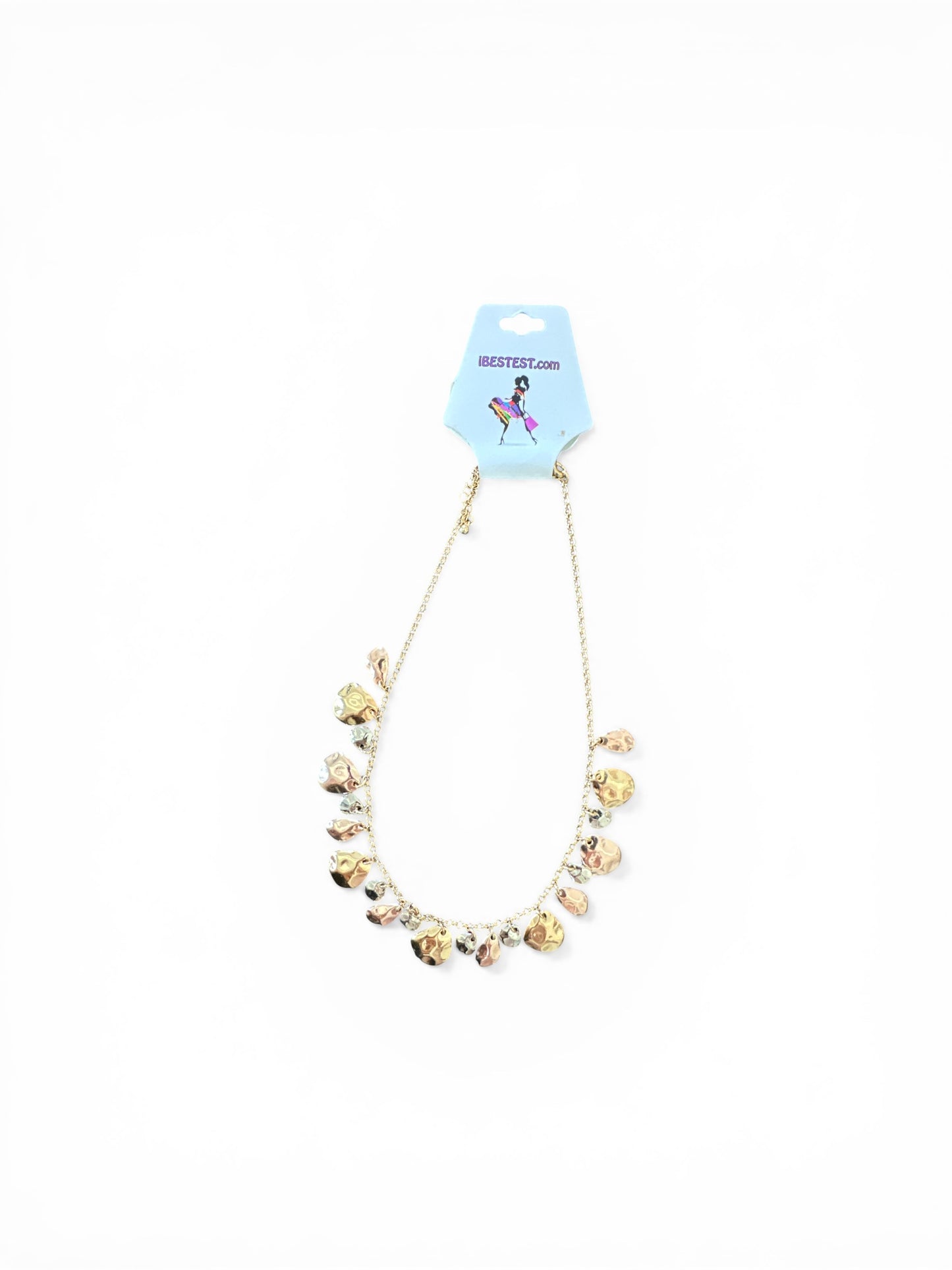 HAMMERED METAL NECKLACE - iBESTEST.com