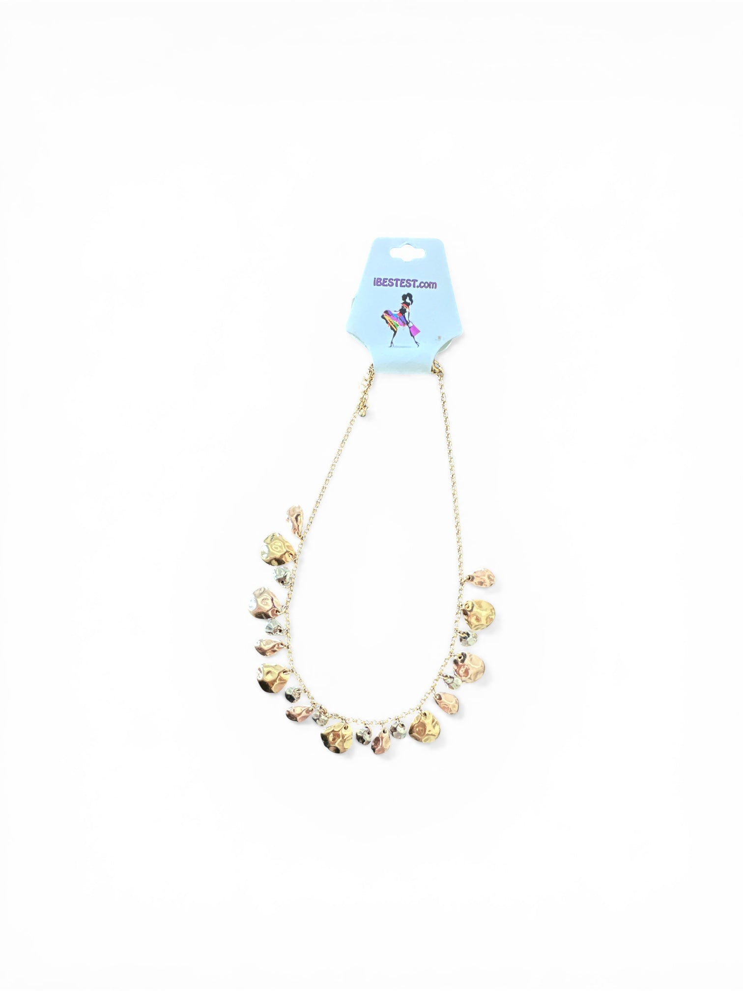 HAMMERED METAL NECKLACE - iBESTEST.com