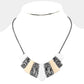 MIXED METAL BAR NECKLACE - iBESTEST.com