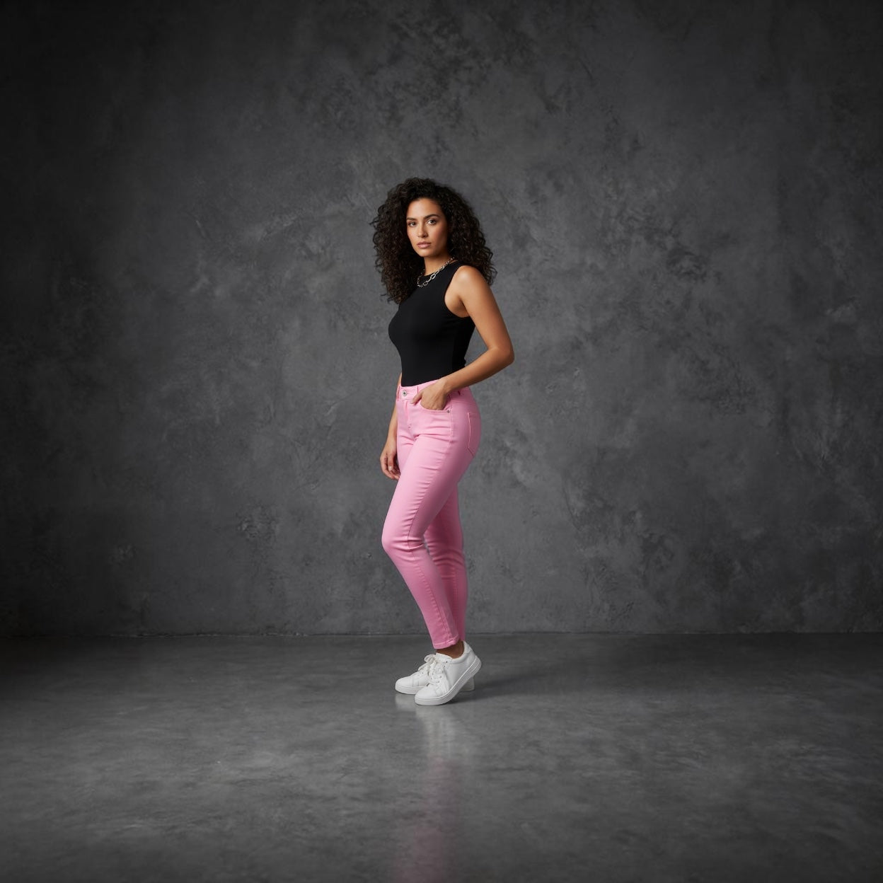 Pink 5 Pocket Jegging - iBESTEST.com