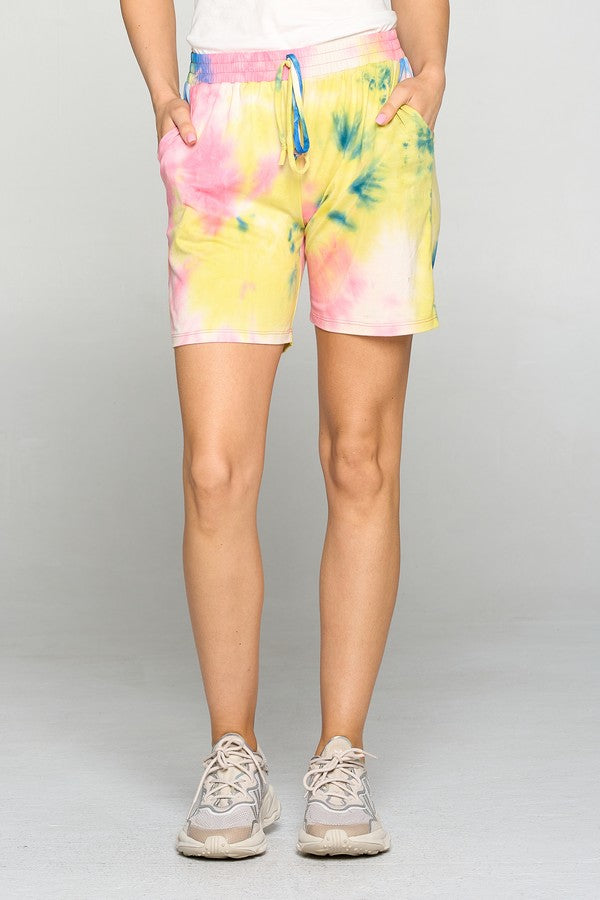 Women's Tie-Dye Print Shorts - iBESTEST.com
