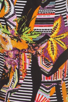 Orange Flowers Printed Palazzo Pants - iBESTEST.com