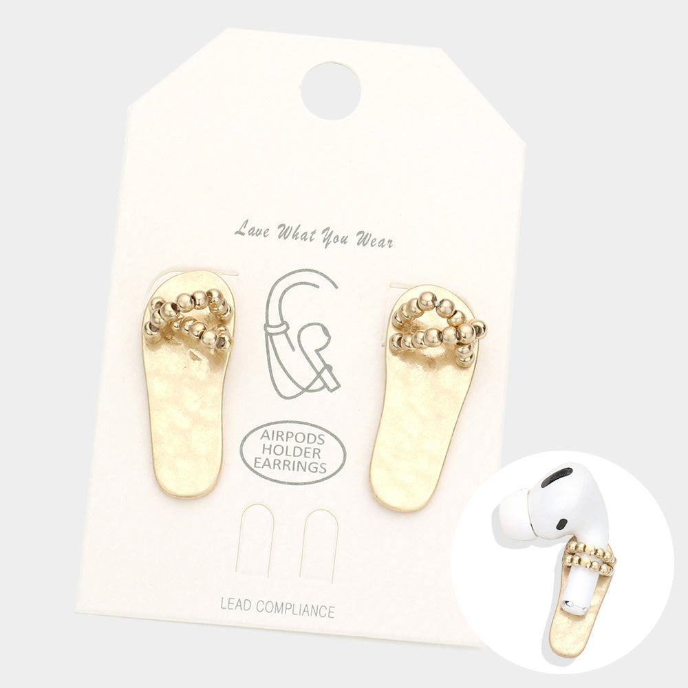 Air Pod Chancla Earrings - iBESTEST.com