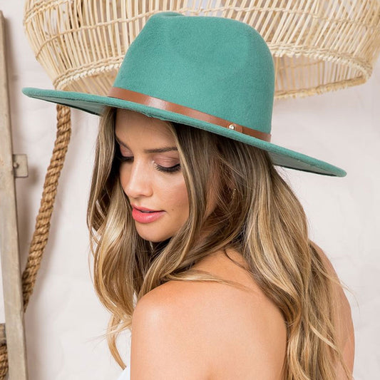 Aqua Panama Hat