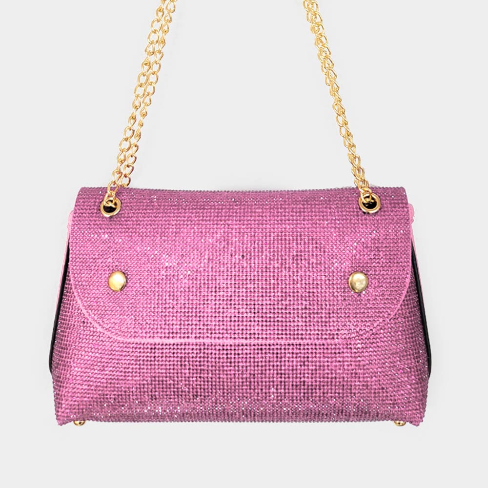 Pink Rhinestone ChainBag – iBESTEST