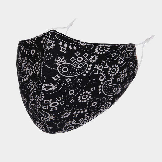 Black Paisley Mask - iBESTEST.com