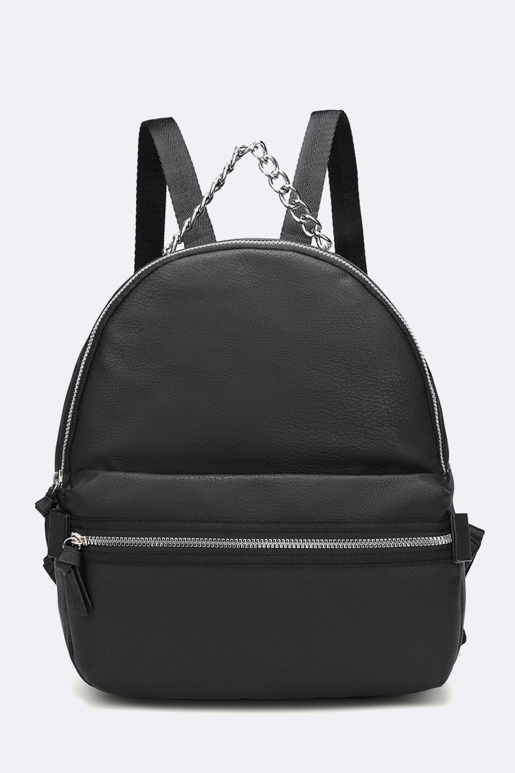 Leather Chain Backpack – iBESTEST