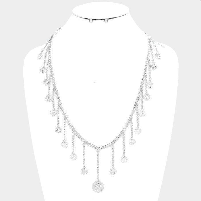 COIN FRINGE NECKLACE - iBESTEST.com