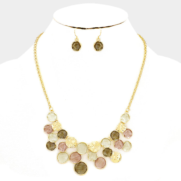 CLUSTER VINE STATEMENT NECKLACE - iBESTEST.com