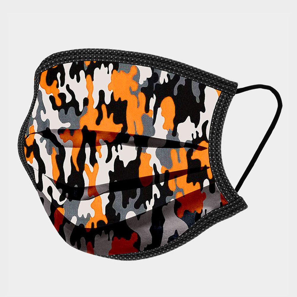 Camo Print Pleated Mask - iBESTEST.com