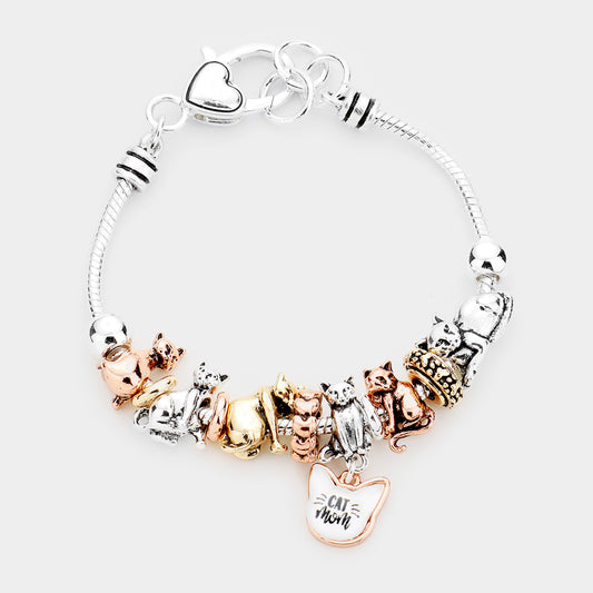 Cat Mom Charm Bracelet - iBESTEST.com