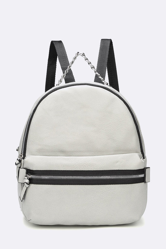 Leather Chain Backpack - iBESTEST.com