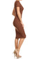 Chocolate Bodycon Dress - iBESTEST.com