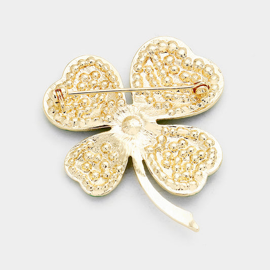 Statement Clover Brooch