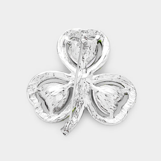 Clover Bling Brooch - iBESTEST.com