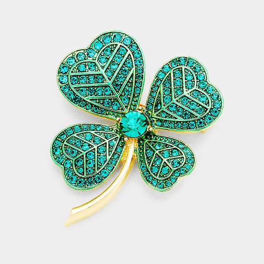 Statement Clover Brooch