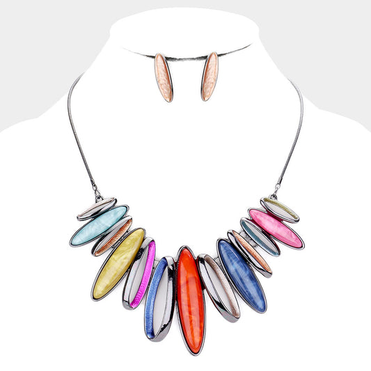 Multi Metal Statement Necklace - iBESTEST.com