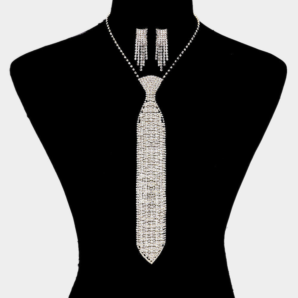 Crystal Tie Necklace - iBESTEST.com