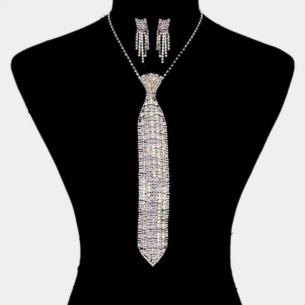 Crystal Tie Necklace - iBESTEST.com
