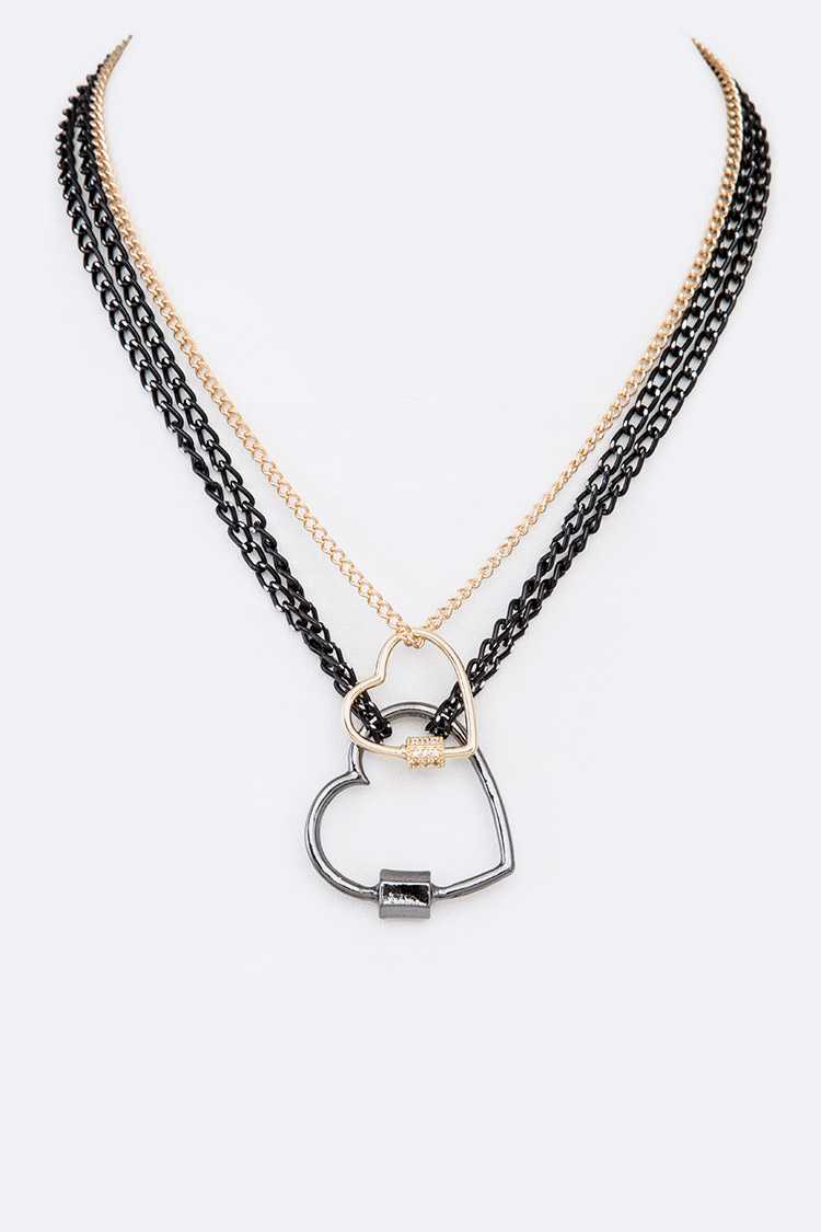 Double Heart Necklace - iBESTEST.com