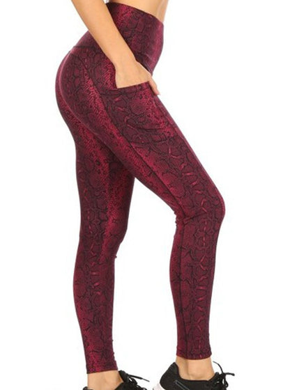 Snake Print Leggings - iBESTEST.com
