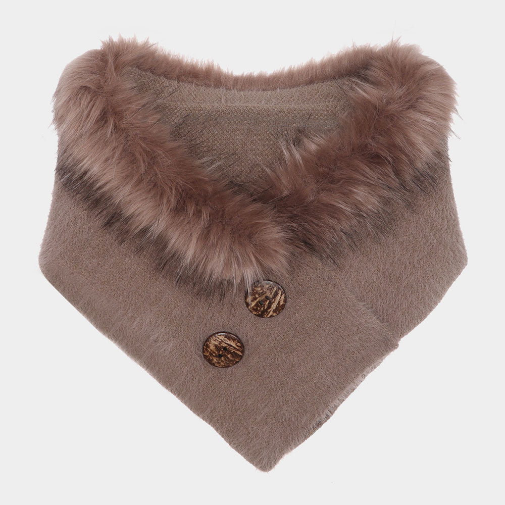 Solid Faux Fur Tube Scarf (New) - iBESTEST.com