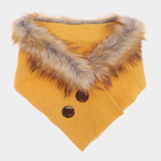 Solid Faux Fur Tube Scarf (New) - iBESTEST.com