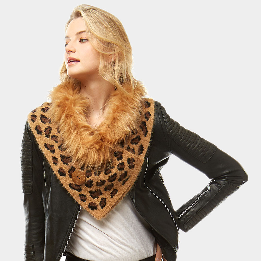 Animal Print Faux Fur Scarf (New) - iBESTEST.com