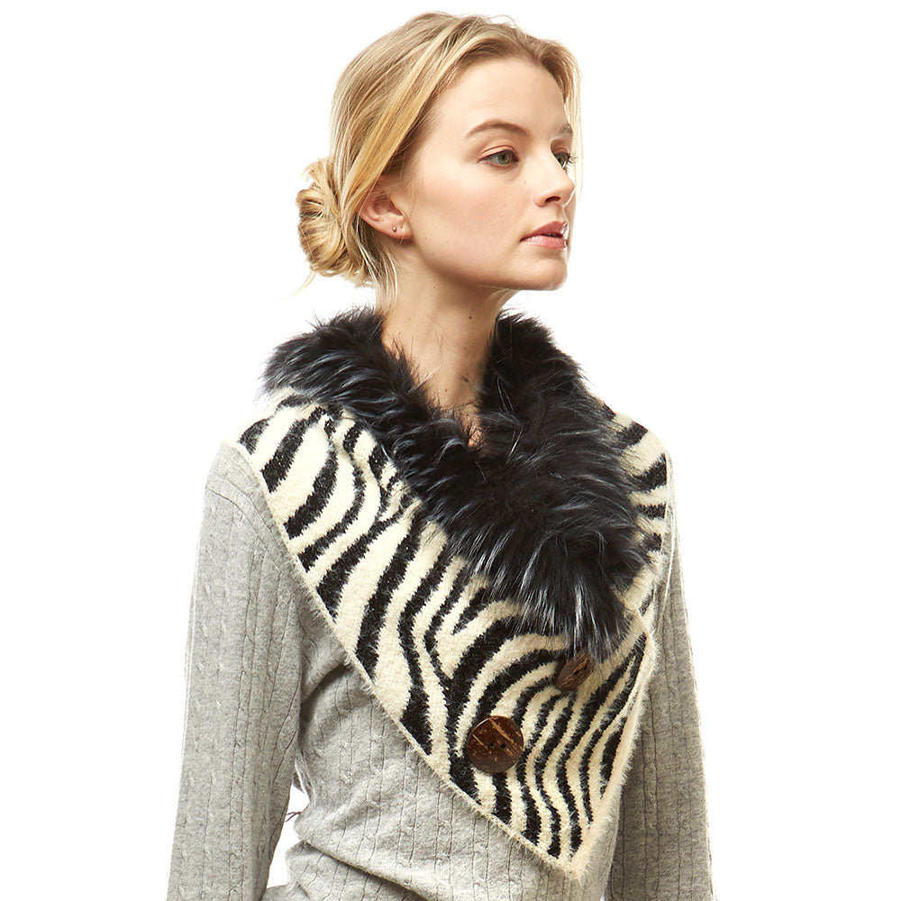Animal Print Faux Fur Scarf (New) - iBESTEST.com