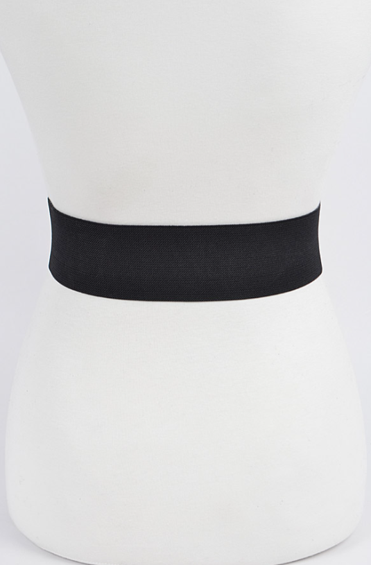 Full Frontal Eyelet Transparent Stretch Belt