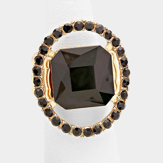 GLASS CRYSTAL STRETCH RING - iBESTEST.com