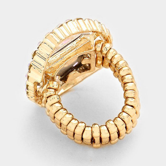 GLASS CRYSTAL STRETCH RING - iBESTEST.com