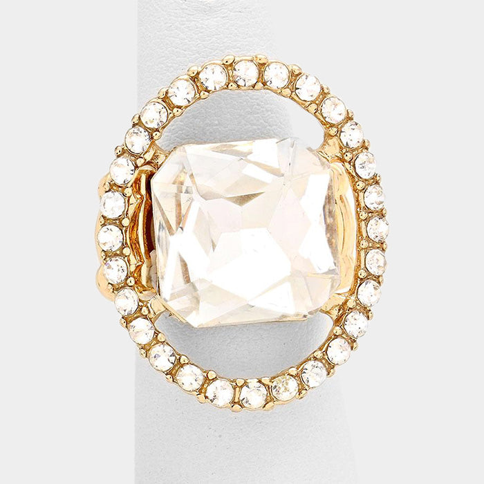 GLASS CRYSTAL STRETCH RING - iBESTEST.com