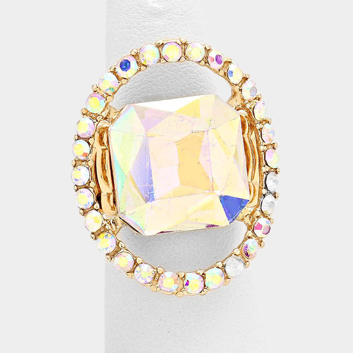 GLASS CRYSTAL STRETCH RING - iBESTEST.com