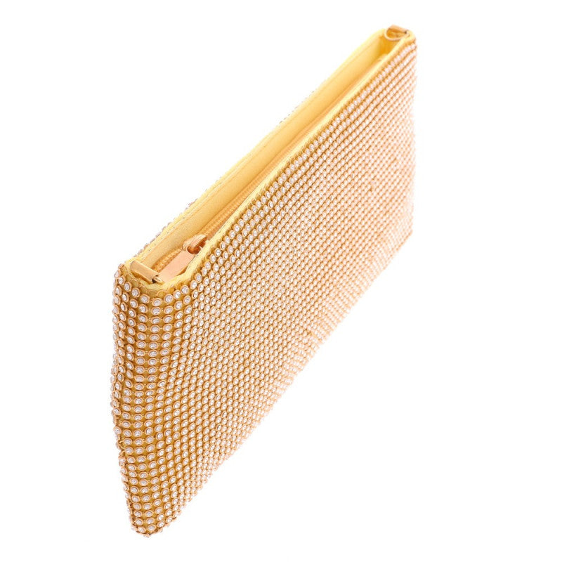 Rhinestone Pouch Clutch